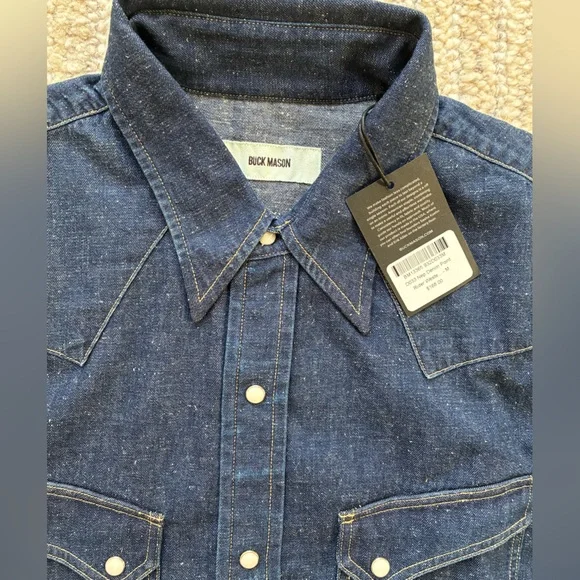 Buck mason Denim western shirt - Picture 3 of 6